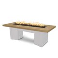 The Outdoor Plus 78 Alameda Fire Table Smooth Concrete, Match Lit, Brown Concrete Top, Liquid Propane OPT-ALMGFRC78-BRN-WHT-LP